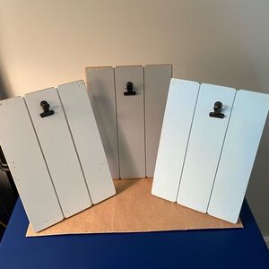 Set of 3 Wooden Slat 4 x 6 Photo frames